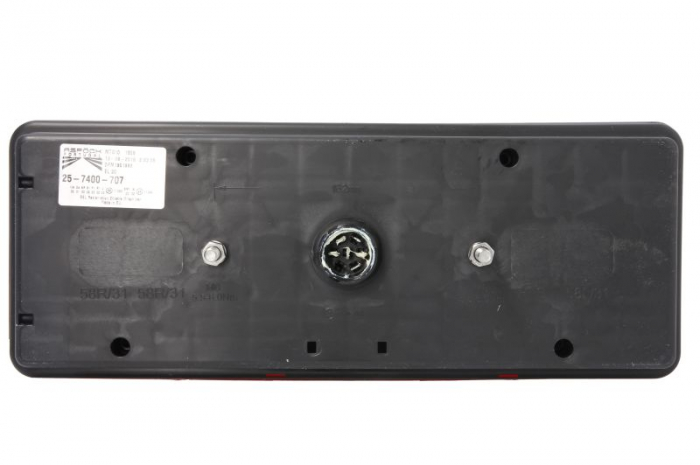 Stop spate dreapta EUROPOINT III (LED, 24V, cu intermitent, cu far de ceata, marsarier, cu stop, lumina de parcare, reflector triunghiular, conector: ASS2.1 7PIN) [2]