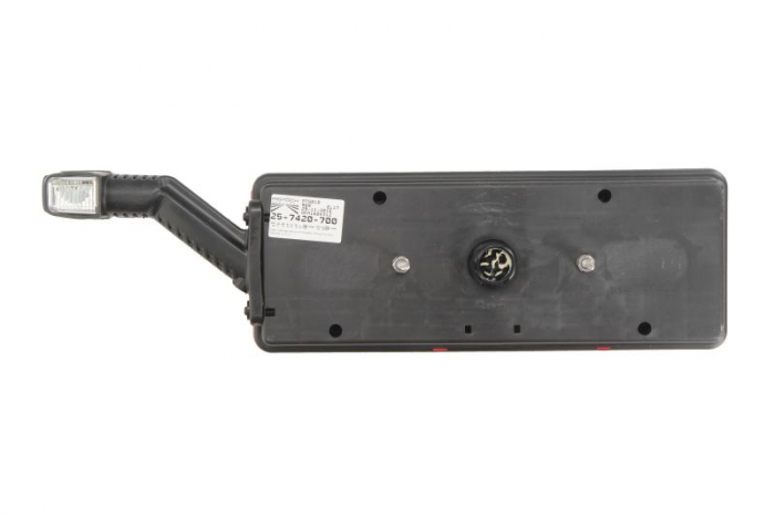 Stop spate dreapta EUROPOINT III (LED, 24V, cu intermitent, cu lumina de ceata, lumina de marșarier, cu stop, reflector triunghiular, cu lampă cu braț prelungitor, conector: ASS2.1 7PIN) [2]