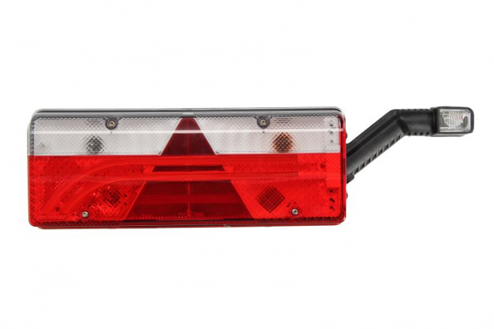 Stop spate dreapta EUROPOINT III (LED, 24V, reflector triunghiular, cu lampa cu brat prelungitor, conector: 4x 2PIN ASS2 7PIN)
