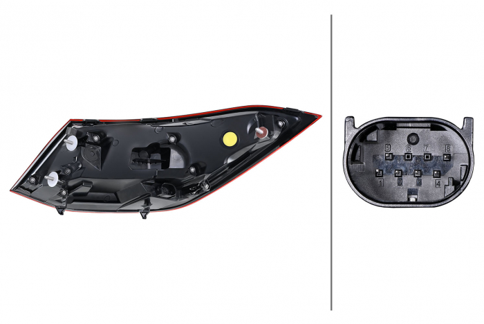 Stop spate dreapta (exterior, LED, lumina de marsarier) potrivit MERCEDES CLS C257 12.17-