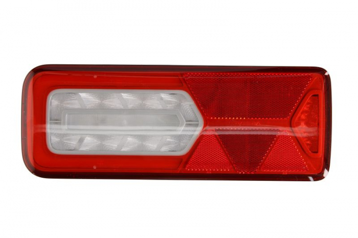 Stop spate dreapta LC12T (LED, 24V, cu intermitent, cu far ceata, lumina de marsarier, cu stop, lumina de parcare, reflector triunghiular) potrivit SCHMITZ