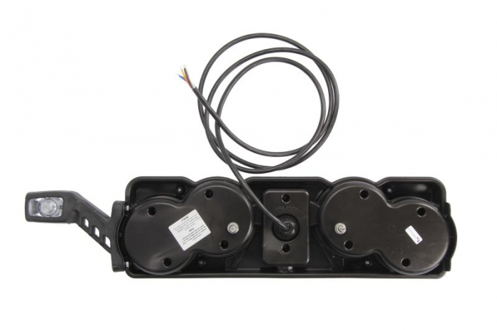 Stop spate dreapta (LED, 24V, cu lumina de ceata, lumina de marșarier, cu stop, lumina de parcare, reflector triunghiular, cu lampă cu braț prelungitor, lungime cablu: 0,2m) [2]