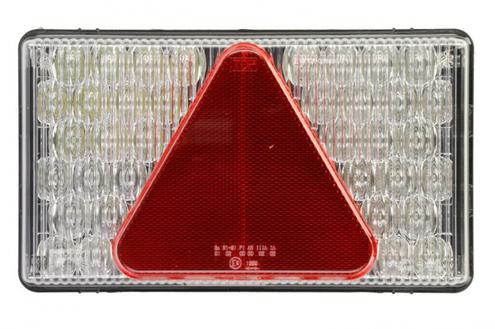Stop spate dreapta MULTI LED (LED, 12V, cu intermitent, lumina de marsarier, cu stop, lumina de parcare, reflector triunghiular, conector: ASS2 7PIN)