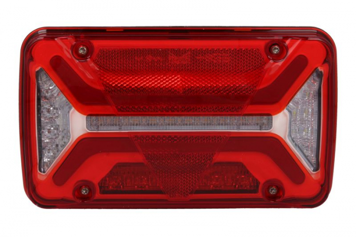 Stop spate dreapta MULTILED III (LED, 12 24V, cu intermitent, cu far de ceata, marsarier, cu stop, lumina de parcare, reflector triunghiular, conector: ASS2 7PIN) potrivit ADR