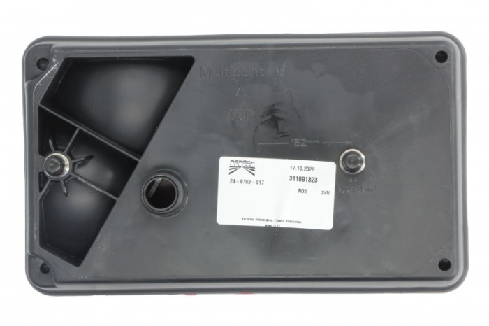 Stop spate dreapta MULTIPOINT V (P21/5W/P21W/PY21W, 24V, cu intermitent, cu far de ceata, marsarier, cu stop, lumina de parcare, reflector triunghiular, conector: PE) [2]