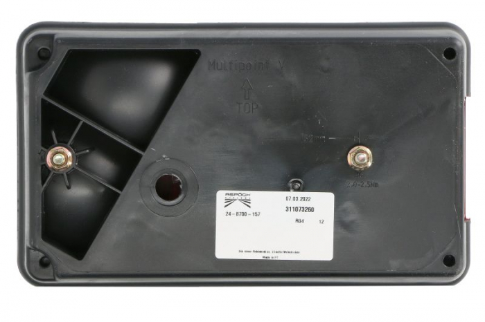 Stop spate dreapta MULTIPOINT V (P21/5W/P21W/PY21W/R10W, 12V, cu intermitent, cu far ceață, lumina de marșarier, cu stop, lumină de parcare, reflector triunghiular, grommet) [2]