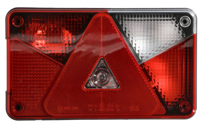 Stop spate dreapta MULTIPOINT V (P21 5W P21W PY21W R10W, 12V, cu intermitent, cu far ceata, lumina de marsarier, cu stop, lumina de parcare, reflector triunghiular, grommet)