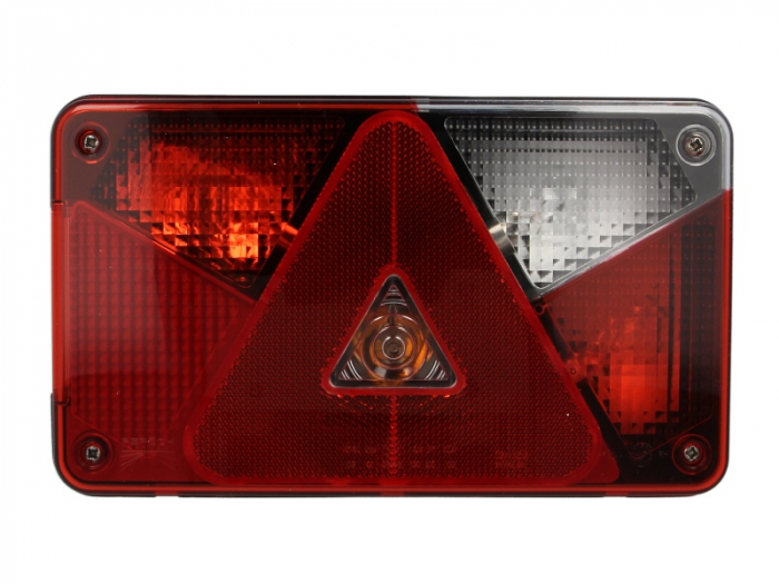 Stop spate dreapta MULTIPOINT V (P21 5W P21W PY21W R10W, 12V, cu intermitent, cu far de ceata, marsarier, cu stop, lumina de parcare, reflector triunghiular, conector: 8PIN)