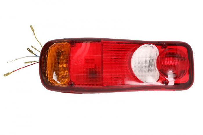 Stop spate stanga (12 24V, cu iluminare placuta, reflector, grommet) potrivit DAF; NISSAN; RVI; VOLVO