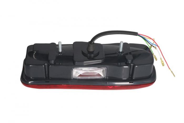 Stop spate stanga (12/24V, cu iluminare placuta, reflector, grommet) potrivit DAF; NISSAN; RVI; VOLVO [2]