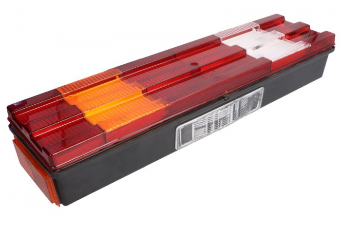 Stop spate stanga (24V, cu intermitent, cu far de ceață, lumina de marșarier, cu stop, lumină de parcare, cu iluminare placuta, lungime cablu: 1,2m) potrivit MERCEDES MK 07.87-09.96 [3]