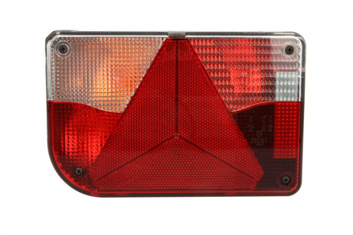 Stop spate stanga BBSN 830 (P21 5W P21W PY21W, 12V, cu intermitent, cu lumina de ceata, cu stop, lumina de parcare, reflector triunghiular, conector: Bayonet 5PIN)