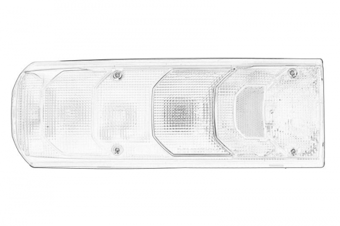 Stop spate stanga (cu intermitent, cu far ceata, lumina de marsarier, cu stop, lumina de parcare, cu iluminare placuta ) potrivit MERCEDES