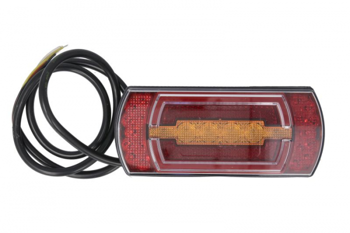 Stop spate stanga dreapta Cleo Max (LED, 12 24V, cu intermitent, cu lumina de ceata, cu stop, lumina de parcare, reflector, lungime cablu: 1m)