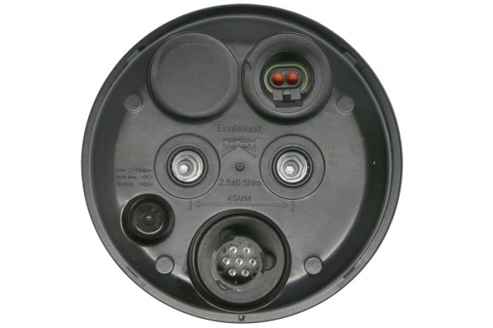 Stop spate stanga/dreapta ECOrotund (LED, 12/24V, cu lumina de ceata, lumina de marșarier, fara proiector, surub, conector: 2PIN/AMP 7PIN/SUPERSEAL) [2]