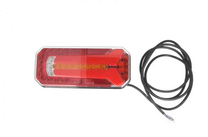 Stop spate stanga dreapta (LED, 12 24V, cu intermitent, cu lumini ceata, lumina de marsarier, cu stop, lumina de parcare, cu iluminare placuta, reflector)