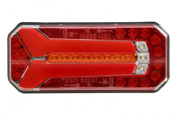 Stop spate stanga dreapta (LED, 12 24V, cu intermitent, cu lumini ceata, lumina de marsarier, cu stop, lumina de parcare, reflector, conector: WAS 7)