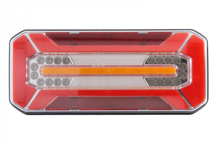 Stop spate stanga dreapta (LED, 12 24V, cu intermitent, cu lumini ceata, lumina de marsarier, cu stop, lumina de parcare, reflector, indicator dinamic, conector: AMP 7PIN Bayonet)