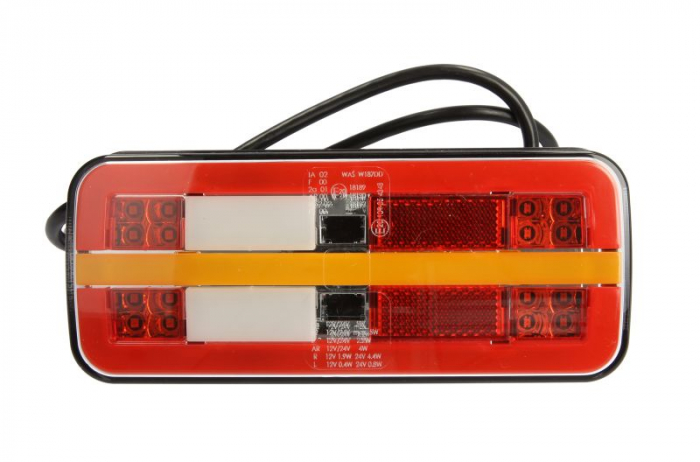 Stop spate stanga dreapta (LED, 12 24V, cu intermitent, cu lumini ceata, lumina de marsarier, cu stop, lumina de parcare, reflector, indicator dinamic, lungime cablu: 0,2m)