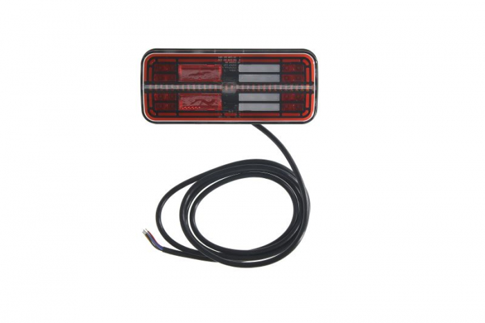 Stop spate stanga dreapta (LED, 12 24V, cu intermitent, cu lumini ceata, lumina de marsarier, cu stop, lumina de parcare, reflector, indicator dinamic, lungime cablu: 0,2m)