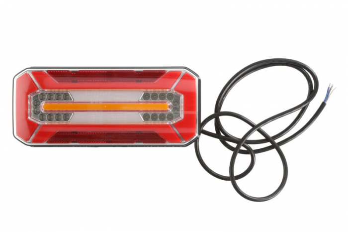 Stop spate stanga dreapta (LED, 12 24V, cu intermitent, cu lumini ceata, lumina de marsarier, cu stop, lumina de parcare, reflector indicator dinamic, lungime cablu: 0,2m)