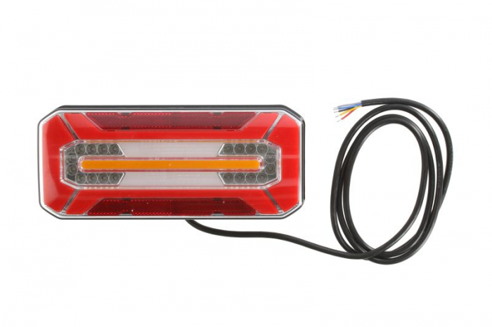 Stop spate stanga dreapta (LED, 12 24V, cu intermitent, cu lumini ceata, lumina de marsarier, cu stop, lumina de parcare, reflector lungime cablu: 0,2m)
