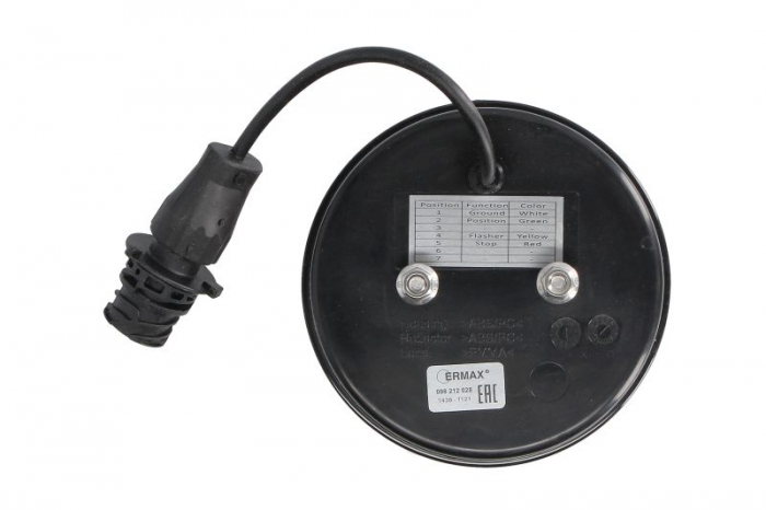 Stop spate stanga/dreapta (LED, 12/24V, cu intermitent, cu stop, lumina de parcare, fara proiector, lungime cablu: 0,2m, conector: AMP DIN 7PIN Bayonet) [2]