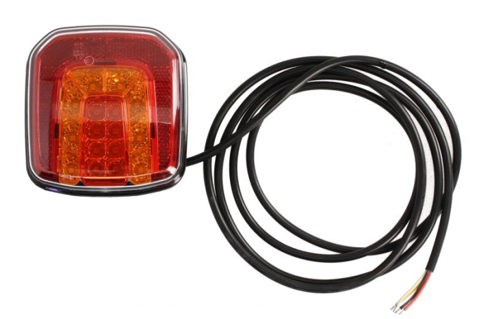 Stop spate stanga dreapta (LED, 12 24V, cu intermitent, cu stop, lumina de parcare, reflector, lungime cablu: 0,2m)