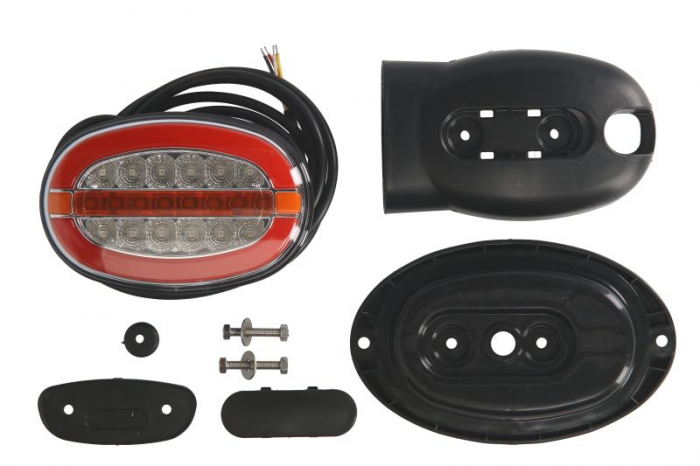 Stop spate stanga dreapta (LED, 12 24V, cu intermitent, cu stop, lumina de parcare, spate)