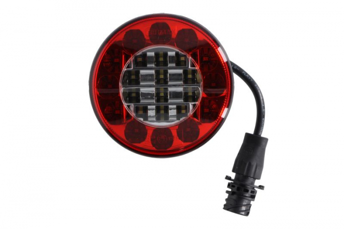 Stop spate stanga dreapta (LED, 12 24V, cu lumina de ceata, lumina de marsarier, fara proiector, lungime cablu: 0,2m, conector: AMP DIN 7PIN Bayonet)