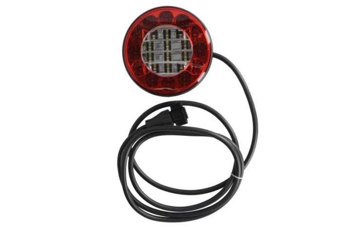 Stop spate stanga dreapta (LED, 12 24V, cu lumina de ceata, lumina de marsarier, fara proiector, lungime cablu: 2m, conector: AMP DIN 7PIN Bayonet)