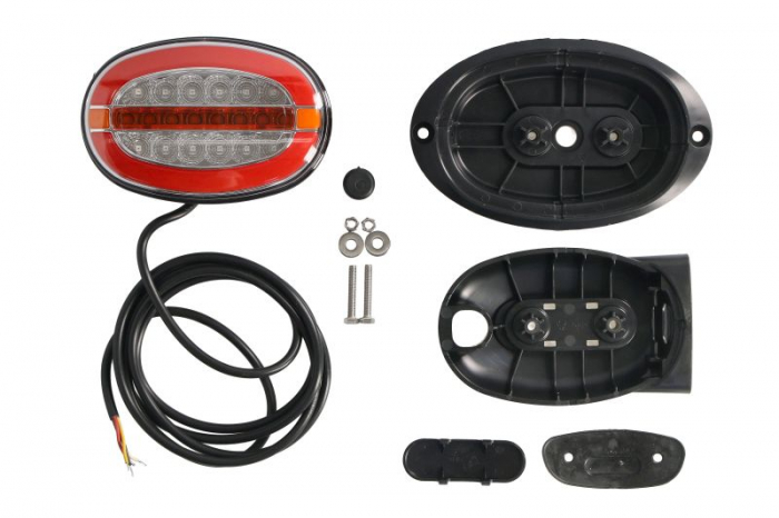 Stop spate stanga dreapta (LED, 12 24V, transparent, cu intermitent, cu stop, lumina de parcare, spate)