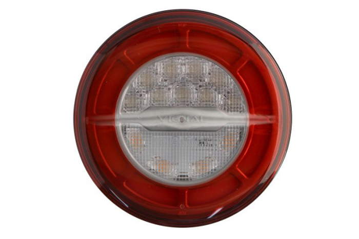 Stop spate stanga dreapta (LED, 24V, cu intermitent, cu stop, lumina de parcare, fara proiector, conector: AMP MCP 4PIN, fi140x45mm) potrivit SCHMITZ