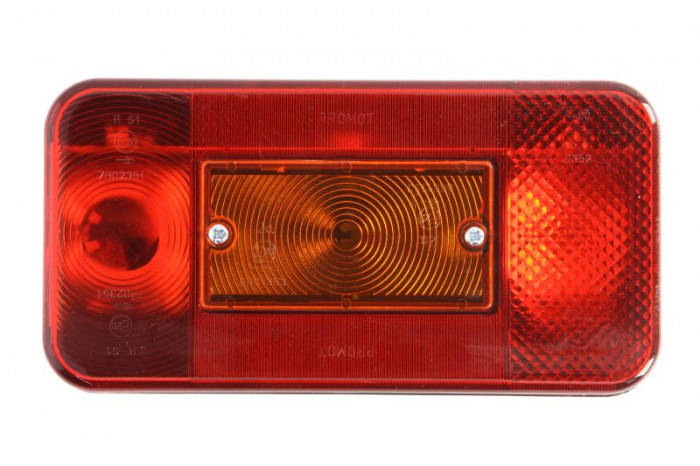 Stop spate stanga dreapta (P21 5W P21W, cu intermitent, cu lumina de ceata, cu stop, lumina de parcare, cu iluminare placuta, fara proiector, 199x102x55mm)
