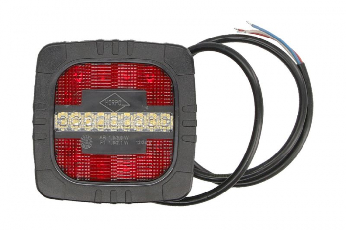 Stop spate stanga dreapta ROCA (LED, 12 24V, cu lumini ceata, lumina de marsarier, lungime cablu: 1m)