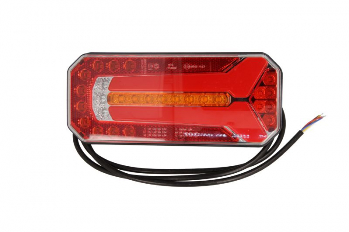 Stop spate stanga dreapta W150DD (LED, 12 24V, cu intermitent, cu lumini ceata, cu stop, lumina de parcare, cu iluminare placuta, reflector, indicator dinamic)