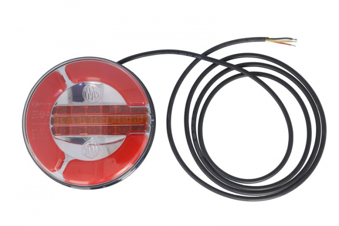 Stop spate stanga dreapta W153DD (LED, 12 24V, cu intermitent, cu stop, lumina de parcare, fara proiector, indicator dinamic, lungime cablu: 0,2m, surub)