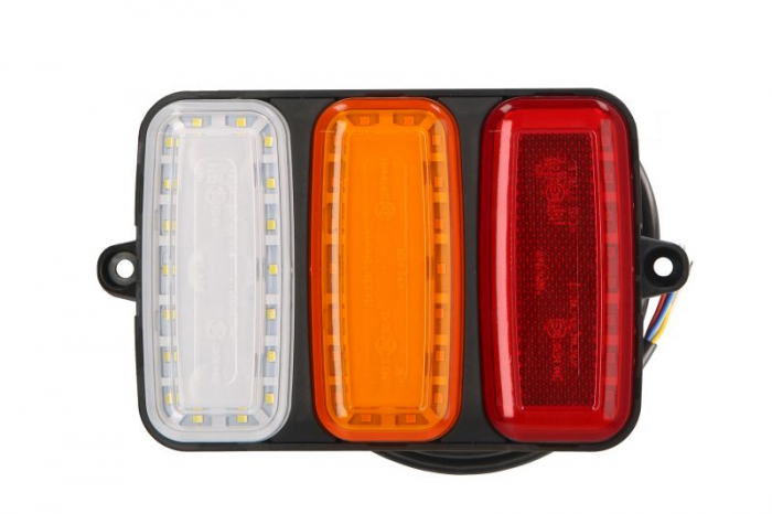 Stop spate stanga dreapta W227 (LED, 12 24V, cu intermitent, cu far de ceata, cu stop, lumina de parcare, reflector, joc spate, lungime cablu: 2m)