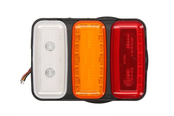 Stop spate stanga dreapta W227 (LED, 12 24V, cu intermitent, cu far de ceata, cu stop, lumina de parcare, reflector, joc spate, lungime cablu: 2m)