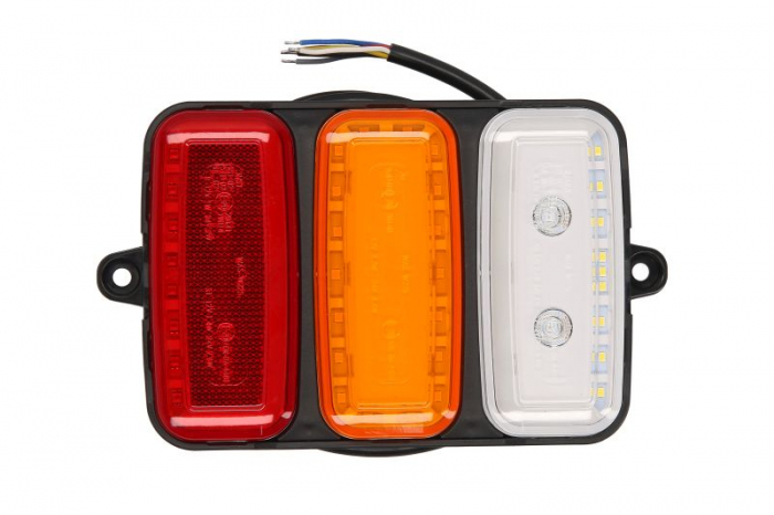 Stop spate stanga dreapta W227 (LED, 12 24V, cu intermitent, cu far de ceata, lumina de marsarier, cu stop, lumina de parcare, reflector, spate, lungime cablu: 2m)