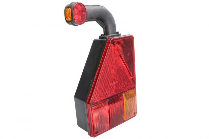 Stop spate stanga EARPOINT (12V, cu intermitent, cu far ceață, cu stop, lumină de parcare, reflector triunghiular, cu lampă cu braț extensibil, șuruburi, număr de conexiuni: 5, conector: Bayonet 5PIN) [3]
