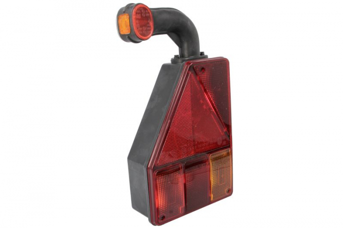 Stop spate stanga EARPOINT (24V, cu intermitent, cu far ceață, cu stop, lumină de parcare, reflector triunghiular, cu lampă cu braț extensibil, șuruburi, număr de conexiuni: 5, conector: ASS2 7PIN) [3]