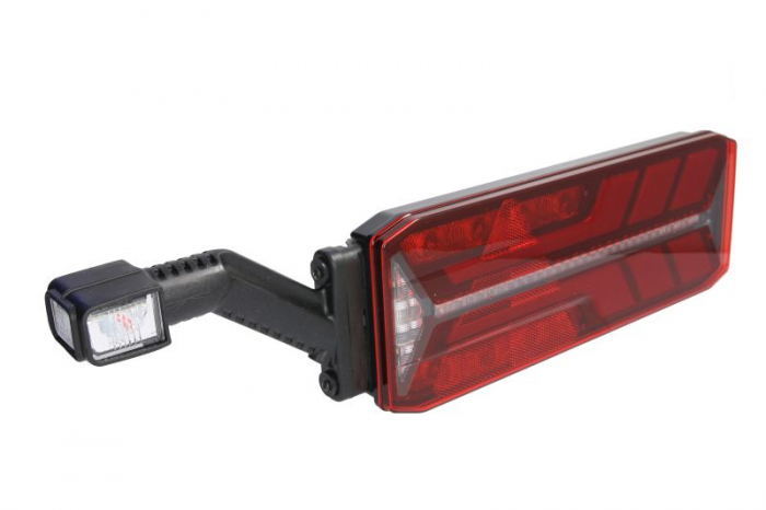 Stop spate stanga ECOLED III (LED, 24V, cu intermitent, cu far ceață, lumina de marșarier, cu stop, lumină de parcare, reflector triunghiular, cu lampă cu braț prelungitor, indicator dinamic, conector [3]
