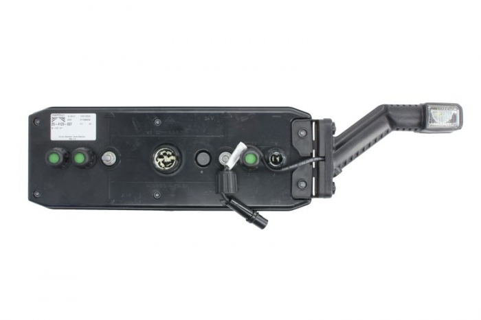 Stop spate stanga ECOLED III (LED, 24V, cu intermitent, cu far ceață, lumina de marșarier, cu stop, lumină de parcare, reflector triunghiular, cu lampă cu braț prelungitor, indicator dinamic, conector [2]