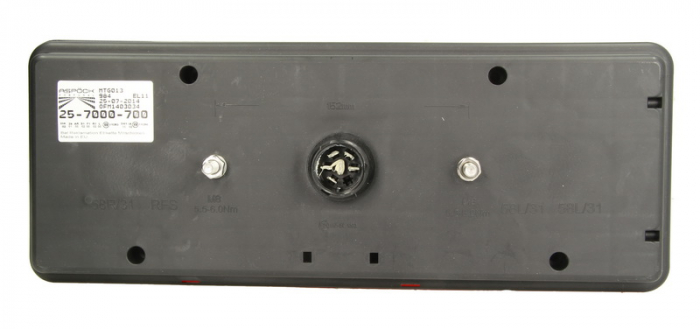 Stop spate stanga EUROPOINT III (LED, 24V, cu intermitent, cu far de ceata, marsarier, cu stop, lumina de parcare, reflector triunghiular, conector: ASS2.1 7PIN) [2]