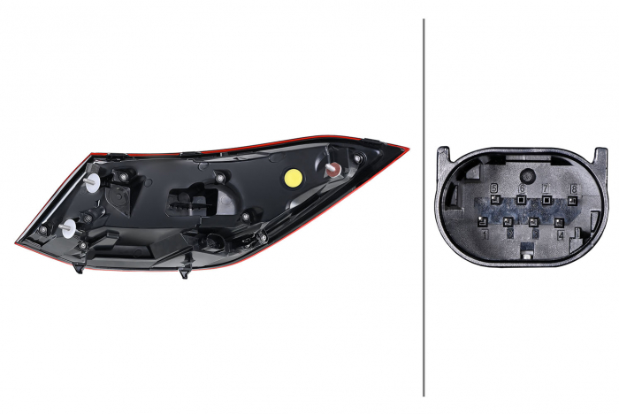 Stop spate stanga (exterior, LED, lumina de marsarier) potrivit MERCEDES CLS C257 12.17-