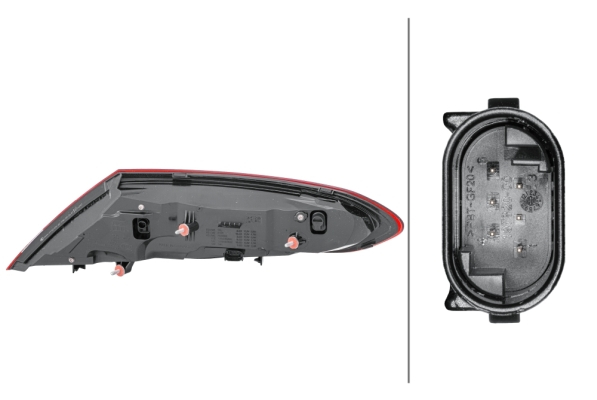 Stop spate Stanga potrivit MERCEDES C (A205), C (C205), C T-MODEL (S205), C (W205) 2015-2023 (extern, LED) [4]