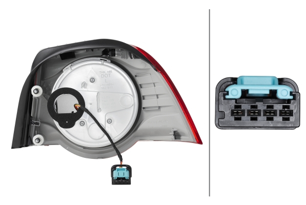 Stop spate Stanga potrivit VW EOS 2006-2015 (extern, LED) [4]