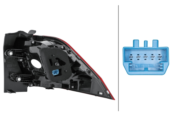 Stop spate Stanga (extern/partea de sus, LED) potrivit VW TIGUAN 09.07- [4]