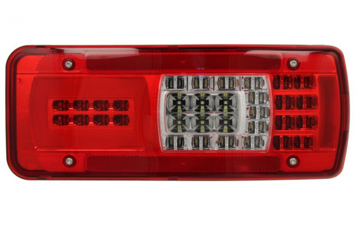 Stop spate stanga LC11 (LED, 24V, cu iluminare placuta, reflector conector: Rear HDSCS 8PIN) potrivit IVECO STRALIS I 02.02-